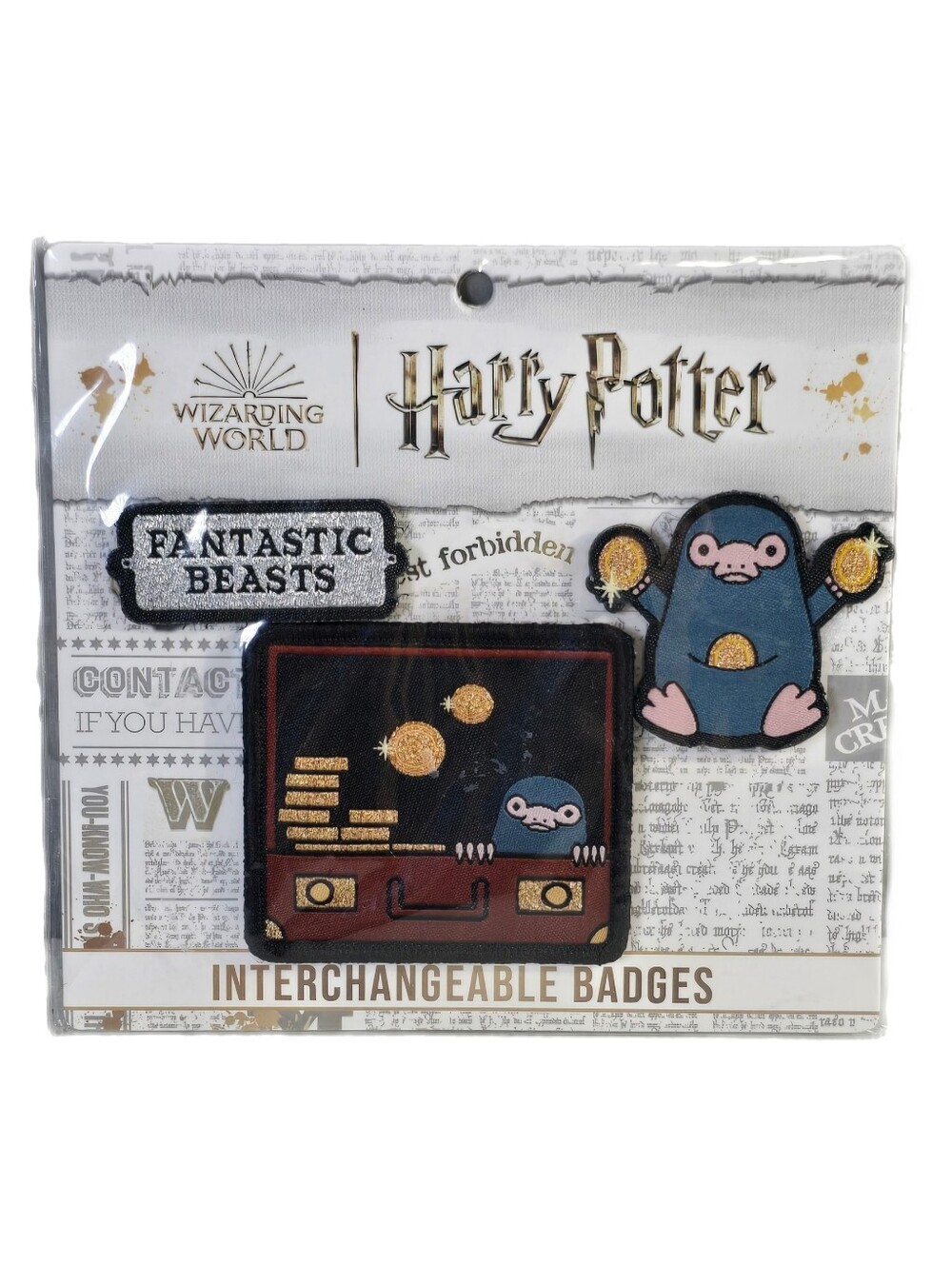 Wizards World Of Harry Potter Interchangeable Badges Fantastic Beasts - Niffler